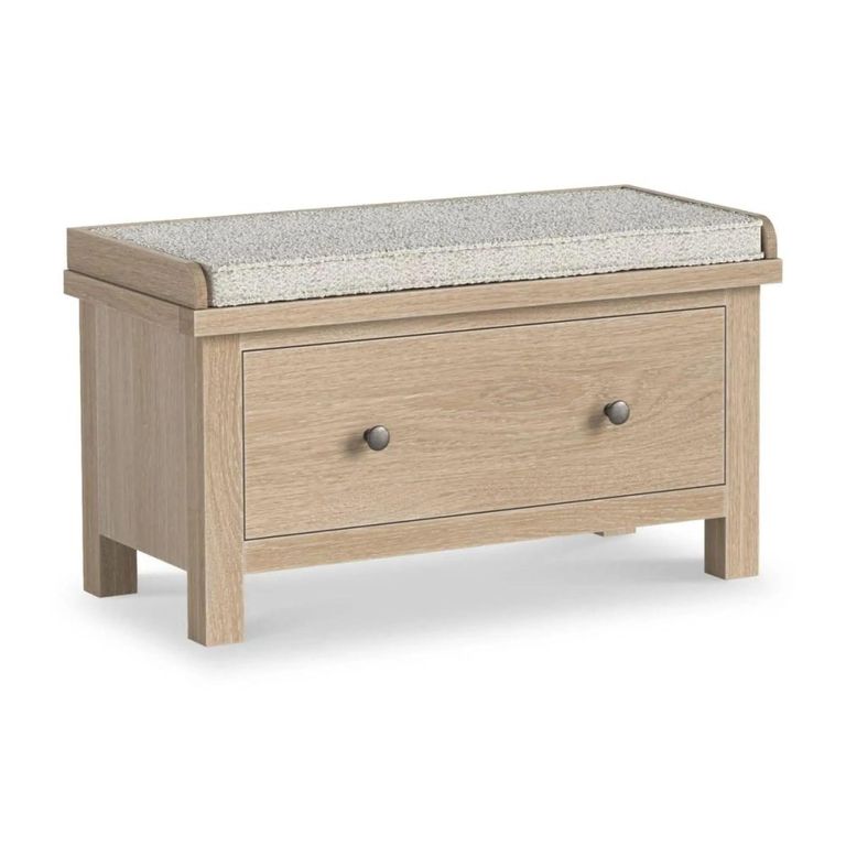 Modern Country Oak - Hallway Bench - 1 Drawer