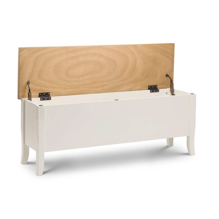 Davenport Storage Bench - Ivory