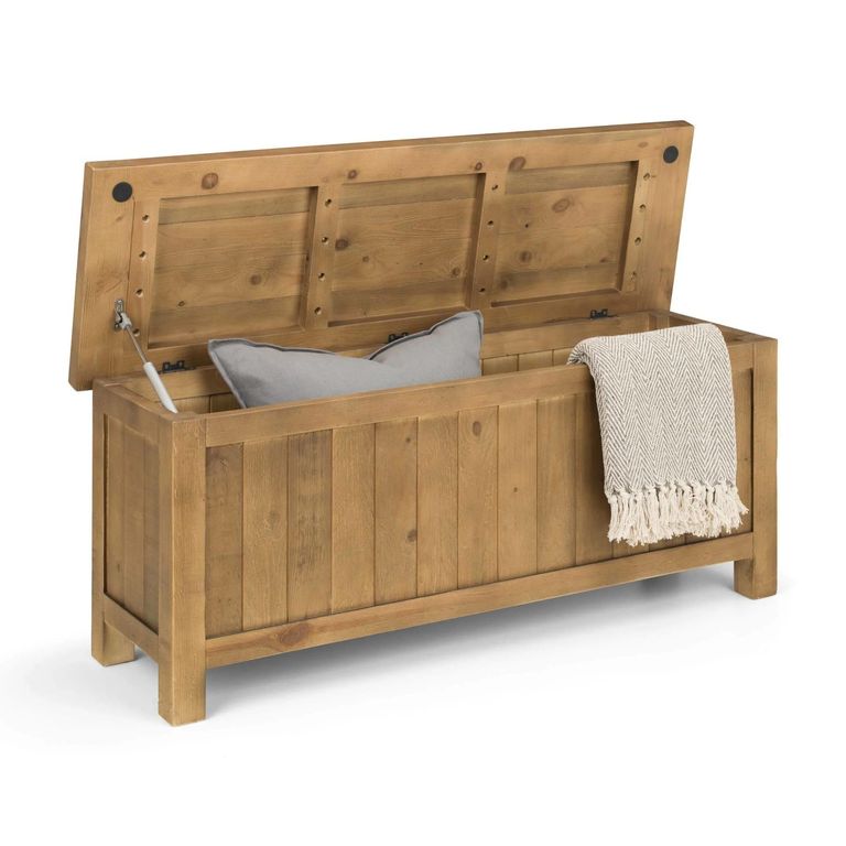 Aspen Pine Storage Bench