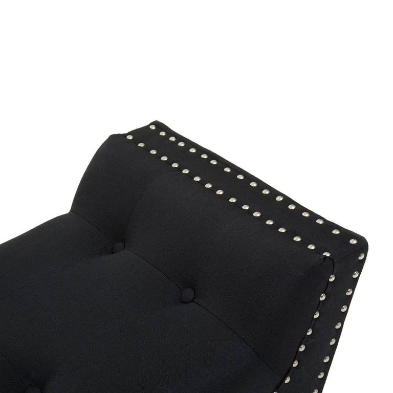 Alea Hall Bench - Black Fabric