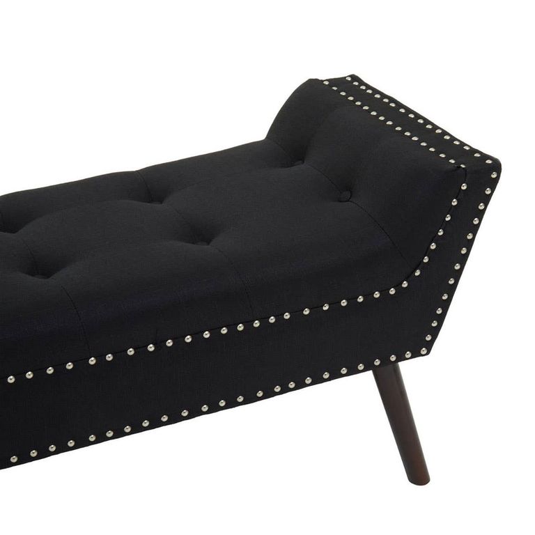 Alea Hall Bench - Black Fabric
