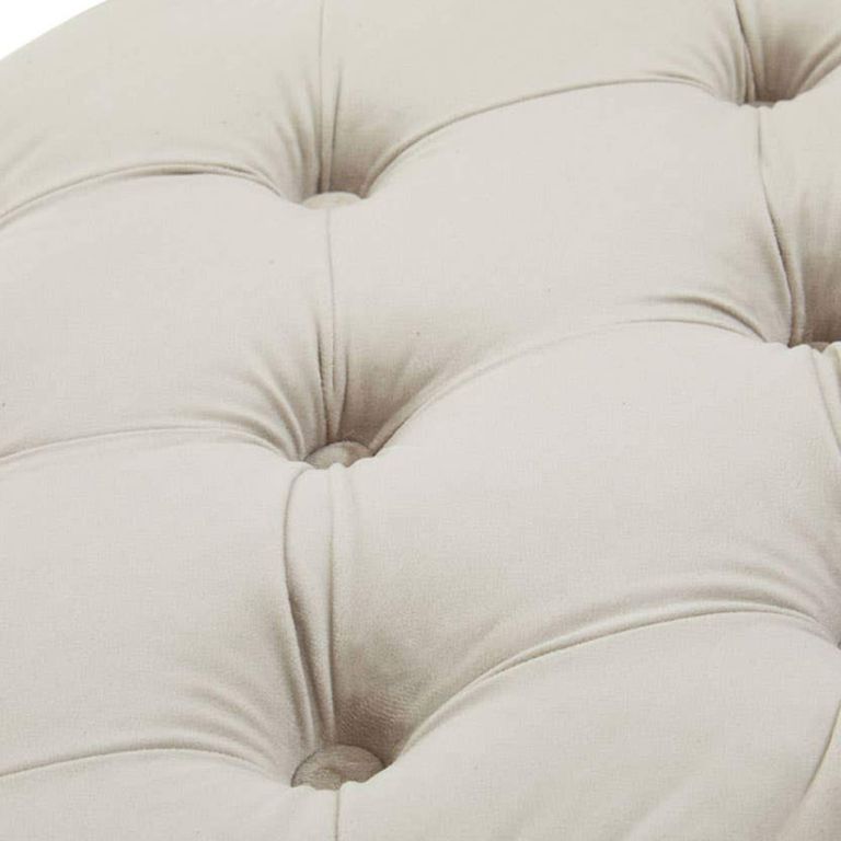 Alea Hall Bench - Mink Velvet Fabric