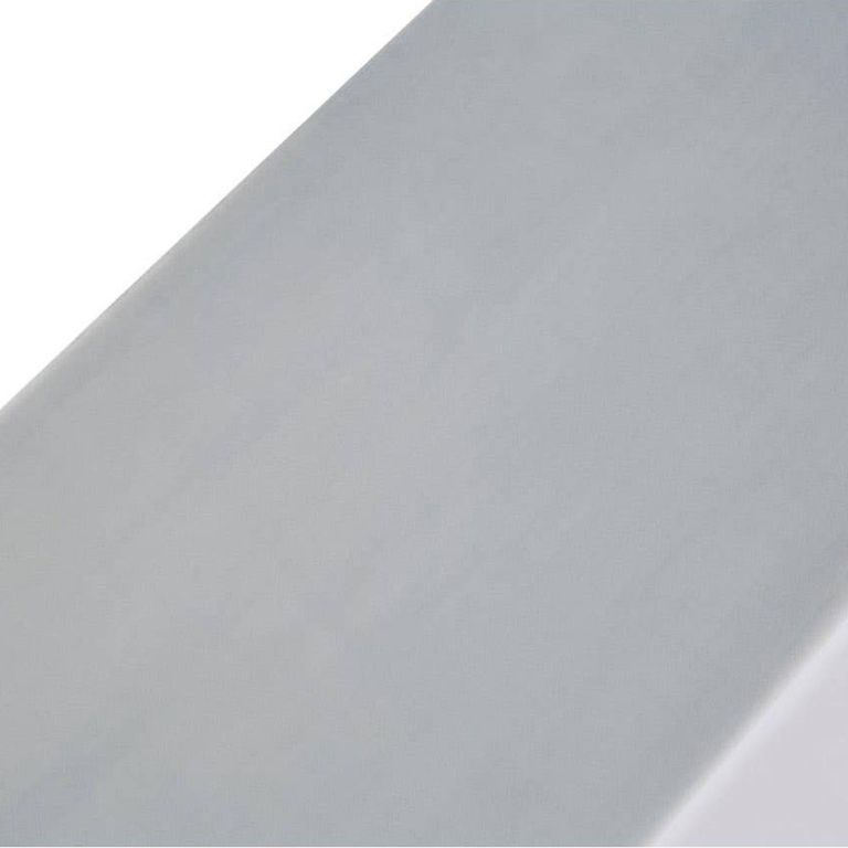 Allure Hall Bench - Powder Blue Fabric - Chrome Base