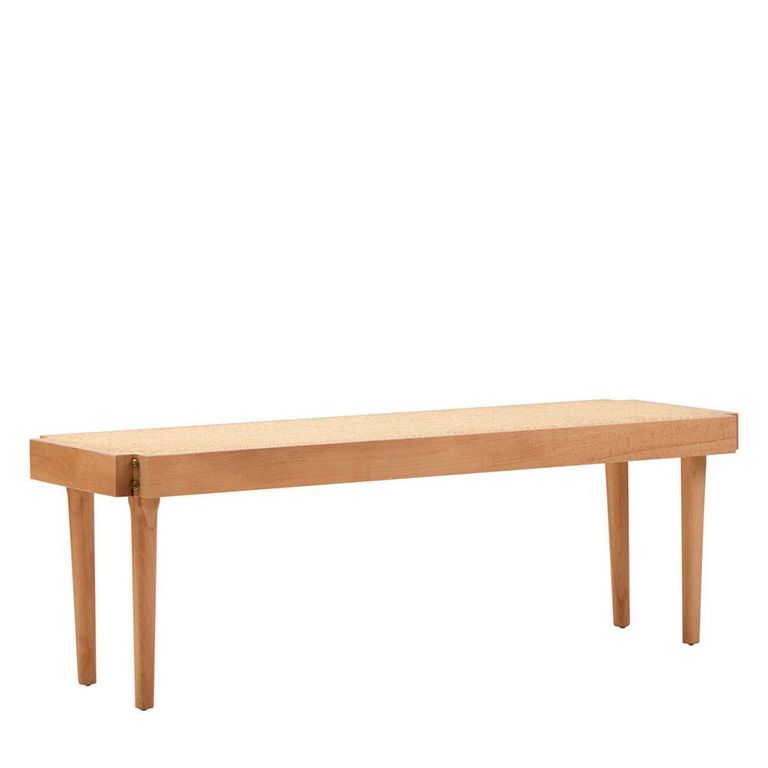 Cebu Bench - Natural Cane and Beech Wood