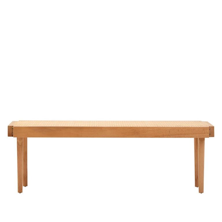 Cebu Bench - Natural Cane and Beech Wood