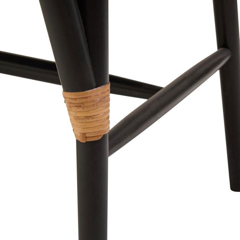 Cebu Bench - Natural Elm Wood with Beige Fabric