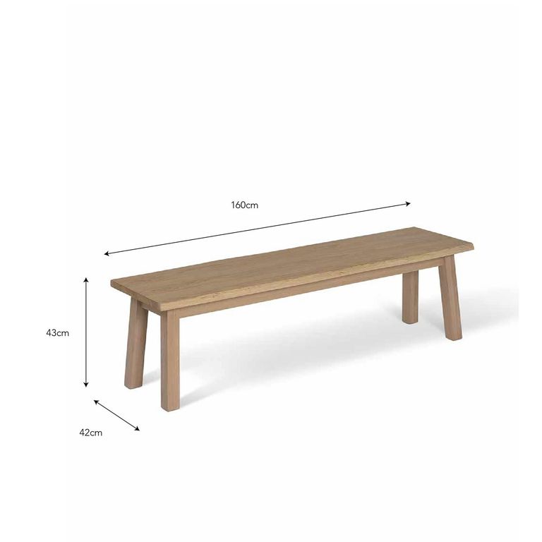 Hambledon Bench Natural Oak