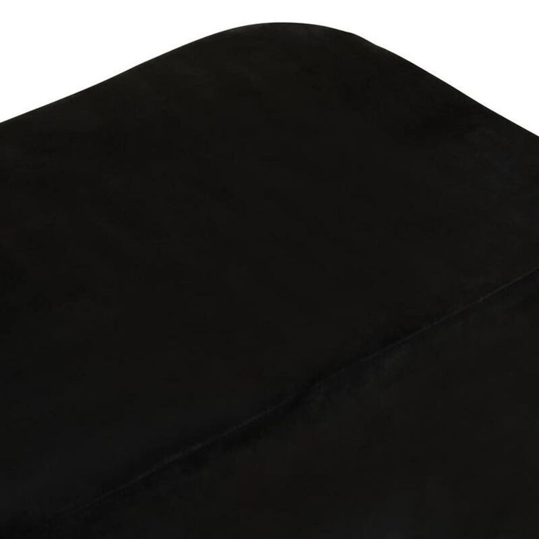 Hartford Bench - Black Velvet Fabric