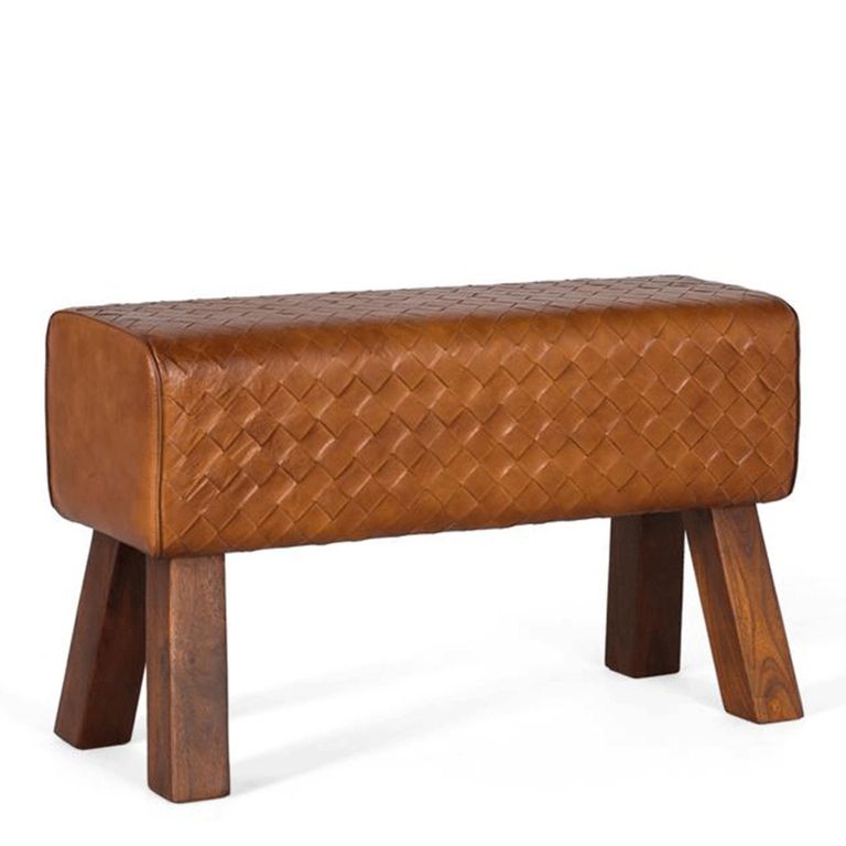 Sylvia Stool - Brown Leather