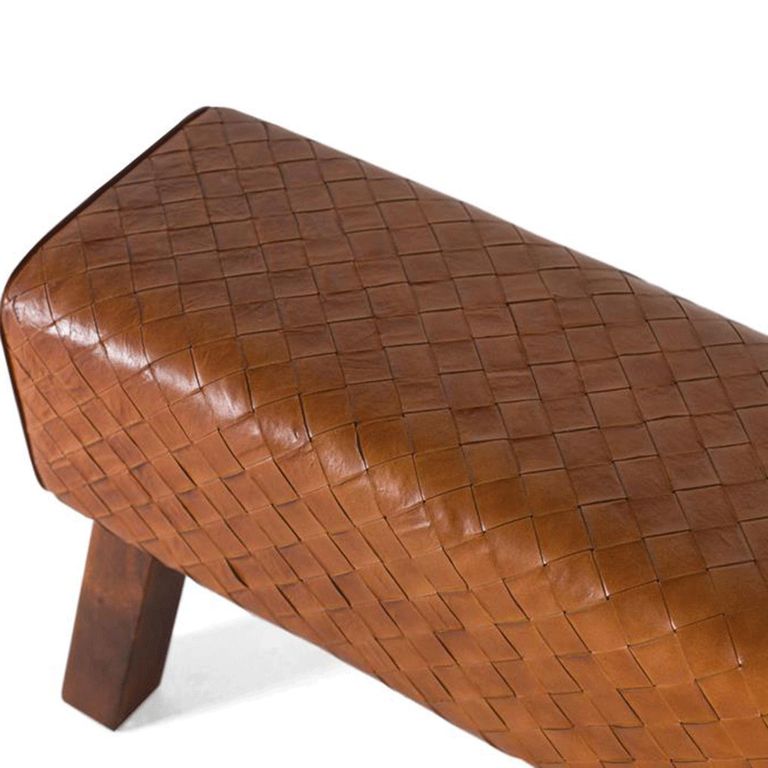 Sylvia Stool - Brown Leather