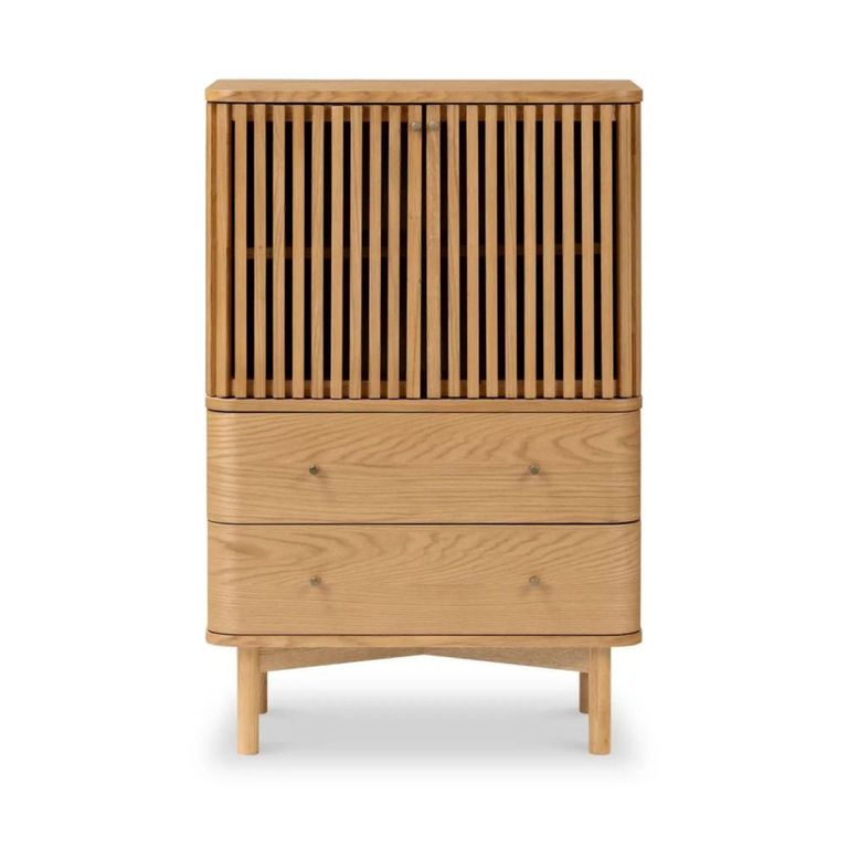 Soho Cabinet - 2 Door - Slatted - Oak
