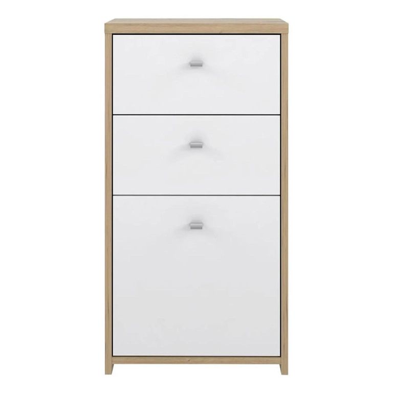 Best Cabinet - 1 Door - 2 Drawer - Oak and White