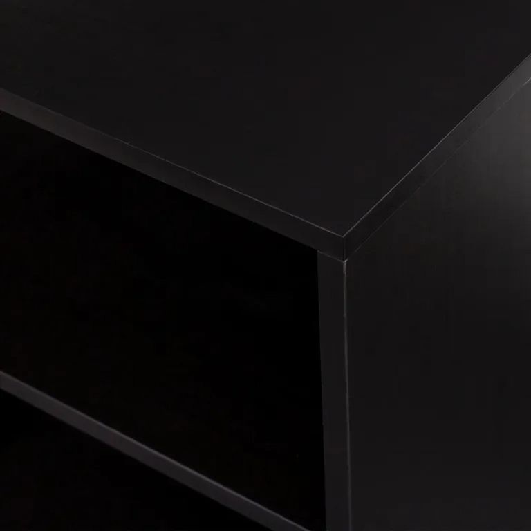 Ferrero Cabinet - 1 Door - Black and Woven Rattan