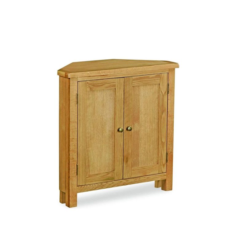 Salisbury Lite Corner Cupboard - 2 Door - Oak