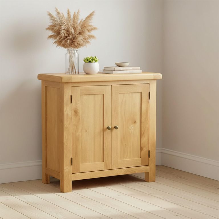 Salisbury Premium Small Cupboard - 2 Door - Oak