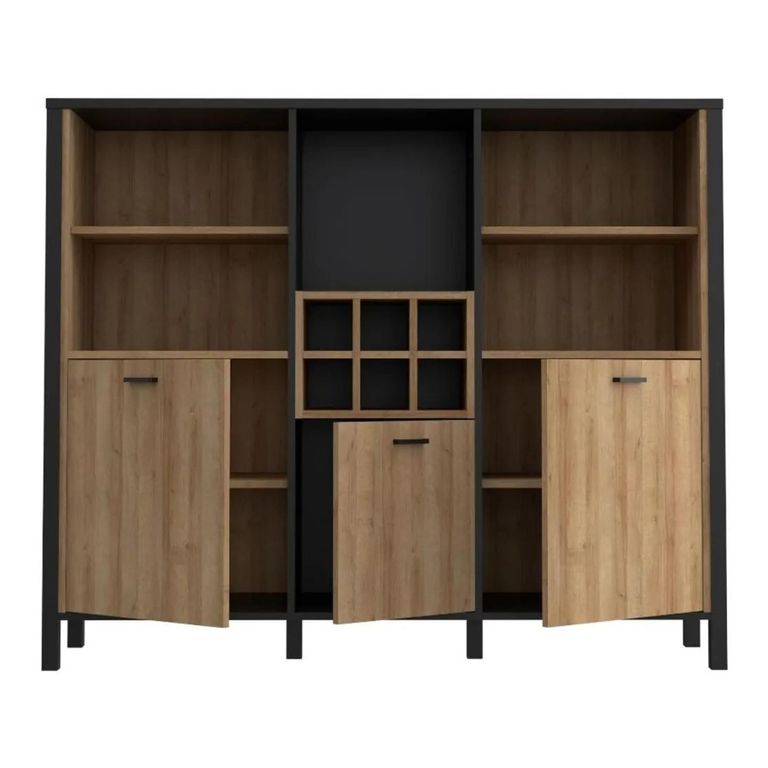 High Rock Cabinet - 3 Door - Oak