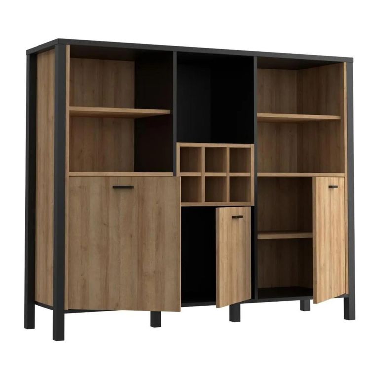 High Rock Cabinet - 3 Door - Oak