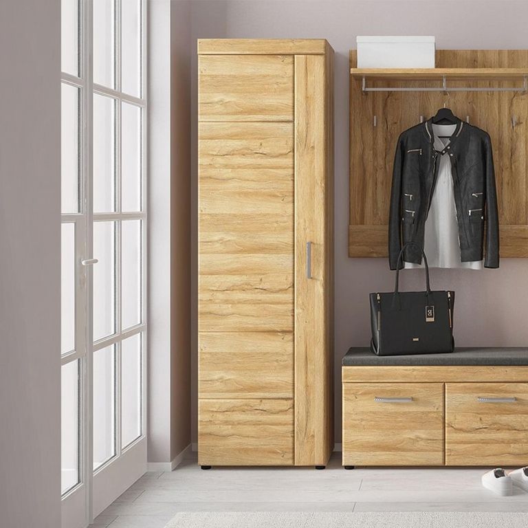 Cortina Cabinet - Tall - LHF - Oak