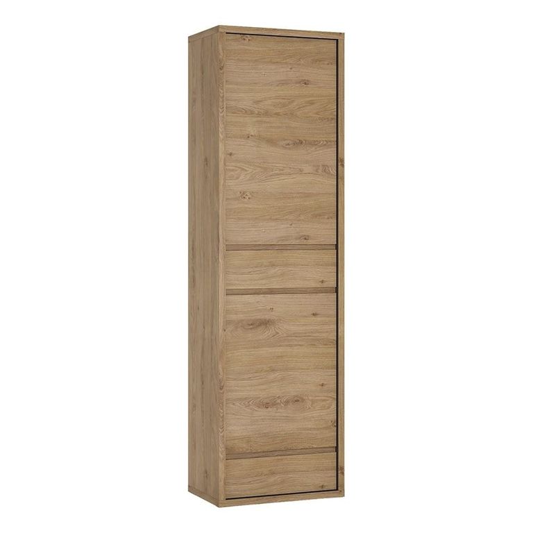 Shetland Display Cabinet - 2 Door - 2 Drawer - Narrow - Oak