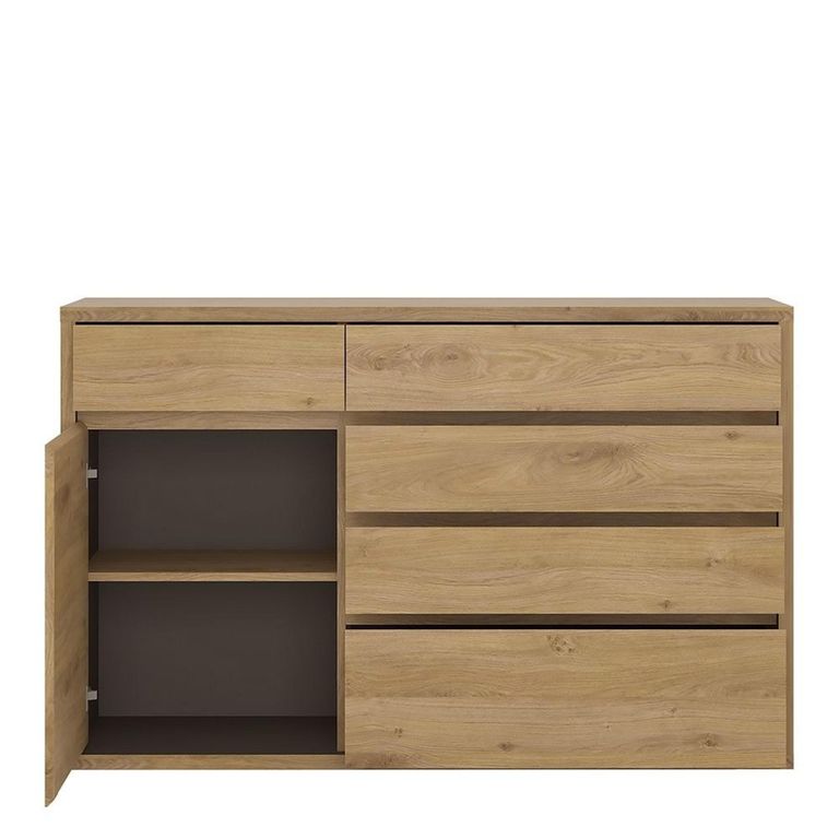 Shetland Cabinet - 1 Door - Wide - Oak