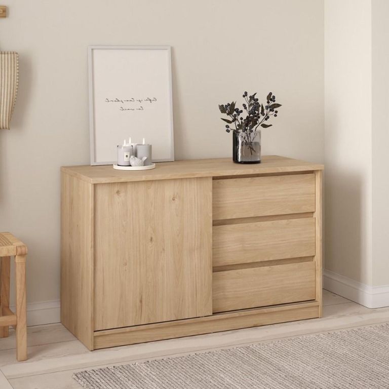 Naia Cabinet - Sliding Door - Oak