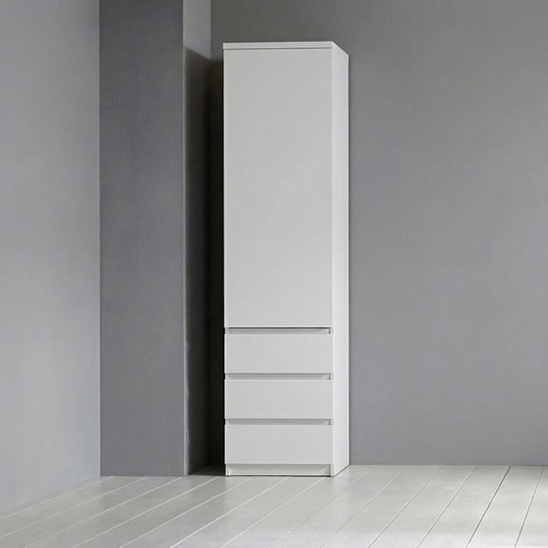 Fribo Cabinet - 1 Door - Narrow - White