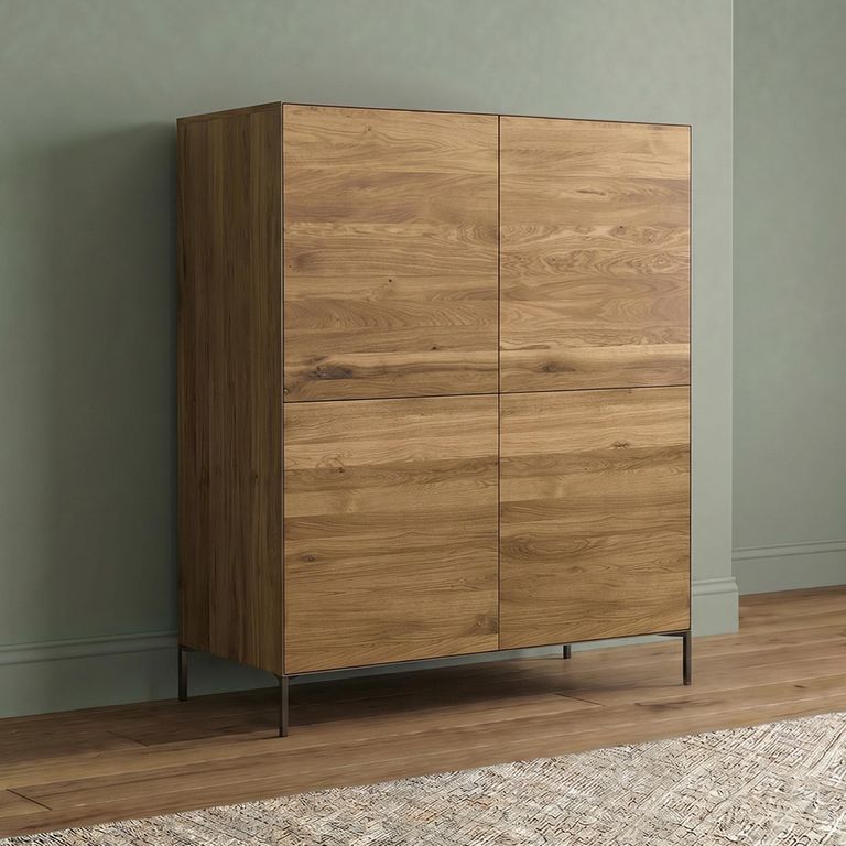 Helga Hall Cabinet - 4 Door - Oiled Oak - Variation Available