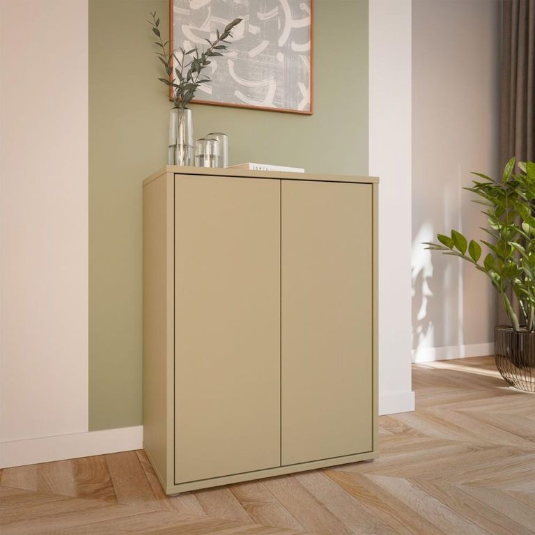 Alice Springs Cupboard - 2 Door - Butter Yellow