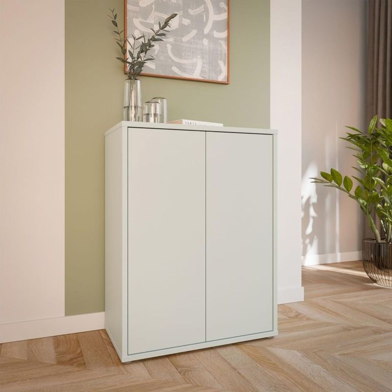 Alice Springs Cupboard - 2 Door - Light Grey