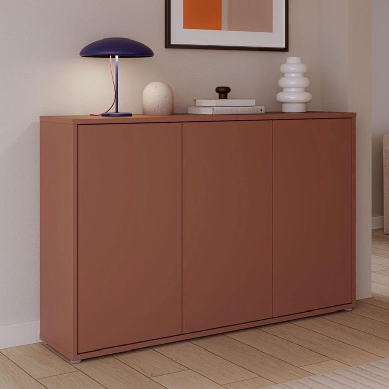 Alice Springs Hall Cabinet - 3 Door - Terracotta