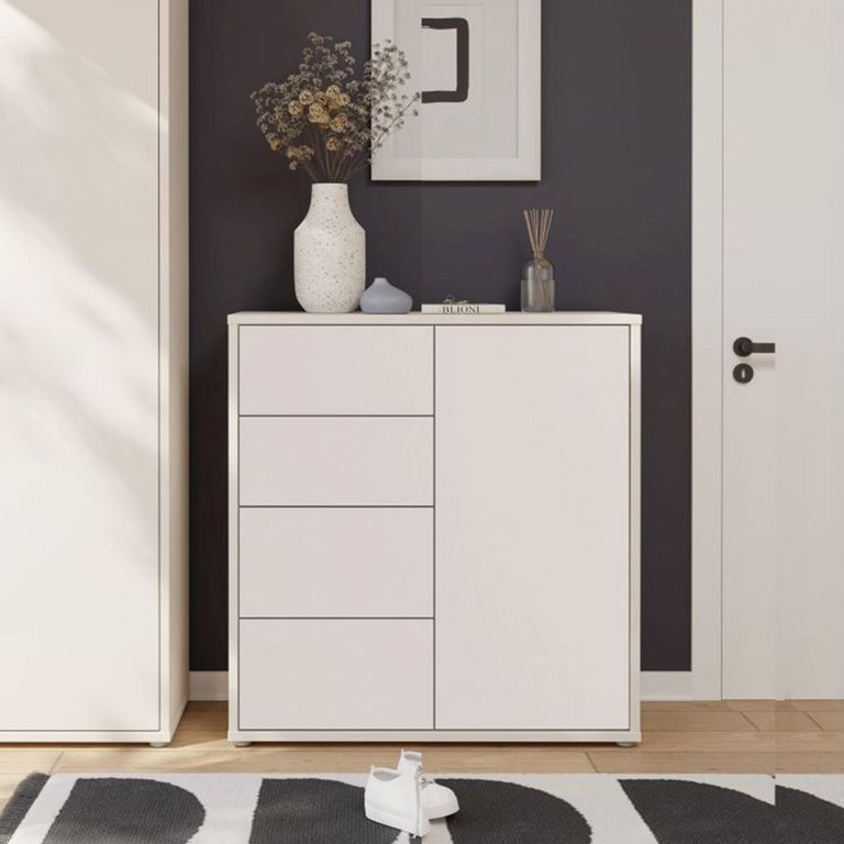 Alice Springs Storage Cabinet - 1 Door - 4 Drawer - Sand