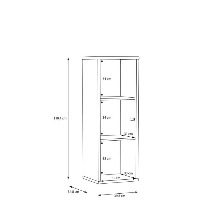 Alice Springs Cupboard - 1 Door - Narrow - Sand