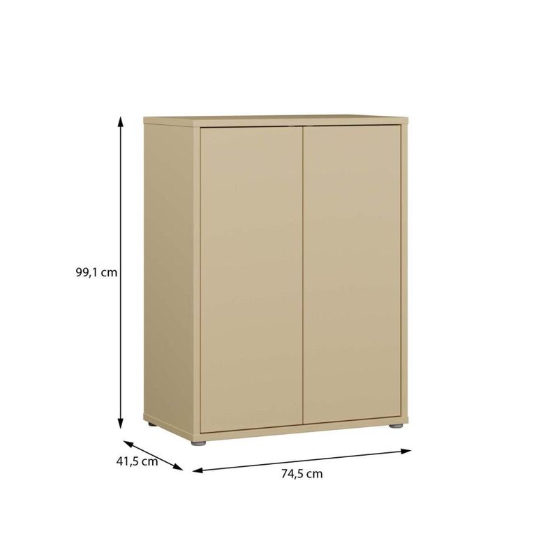 Alice Springs Cupboard - 2 Door - Butter Yellow