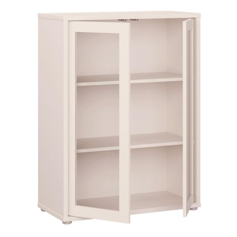 Alice Springs Cupboard - 2 Door - Glass - Sand