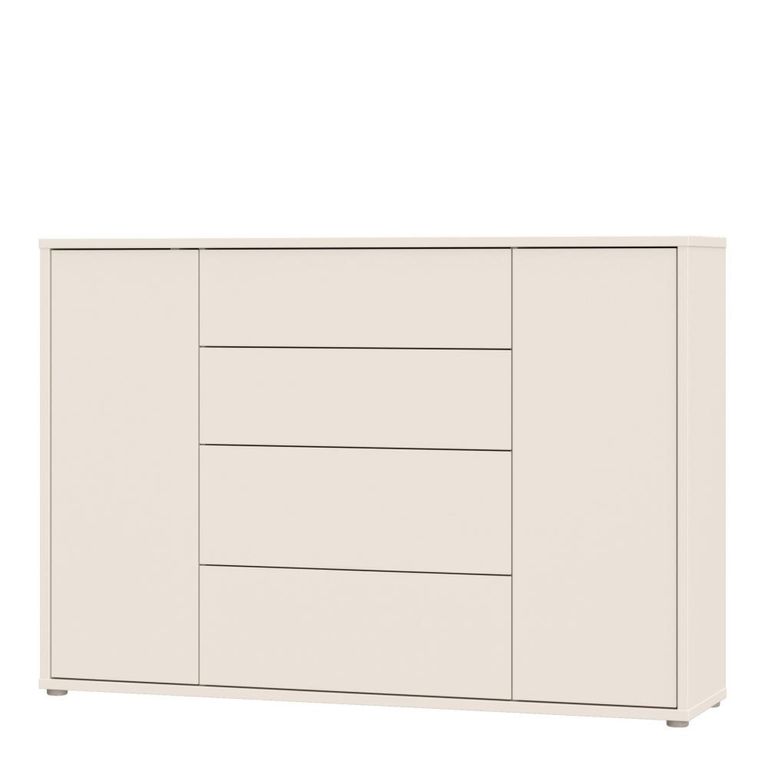 Alice Springs Hall Cabinet - 2 Door - 4 Drawer - Wide - Sand
