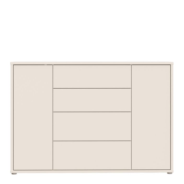 Alice Springs Hall Cabinet - 2 Door - 4 Drawer - Wide - Sand