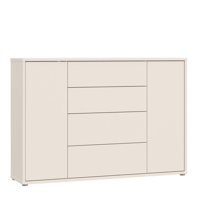 Alice Springs Hall Cabinet - 2 Door - 4 Drawer - Wide - Sand