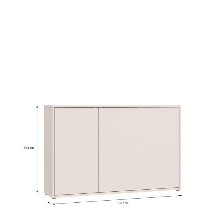 Alice Springs Hall Cabinet - 3 Door - Sand
