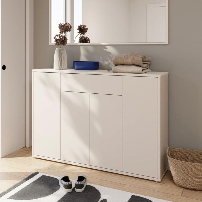Alice Springs Storage Cabinet - 4 Door - 1 Drawer - Sand
