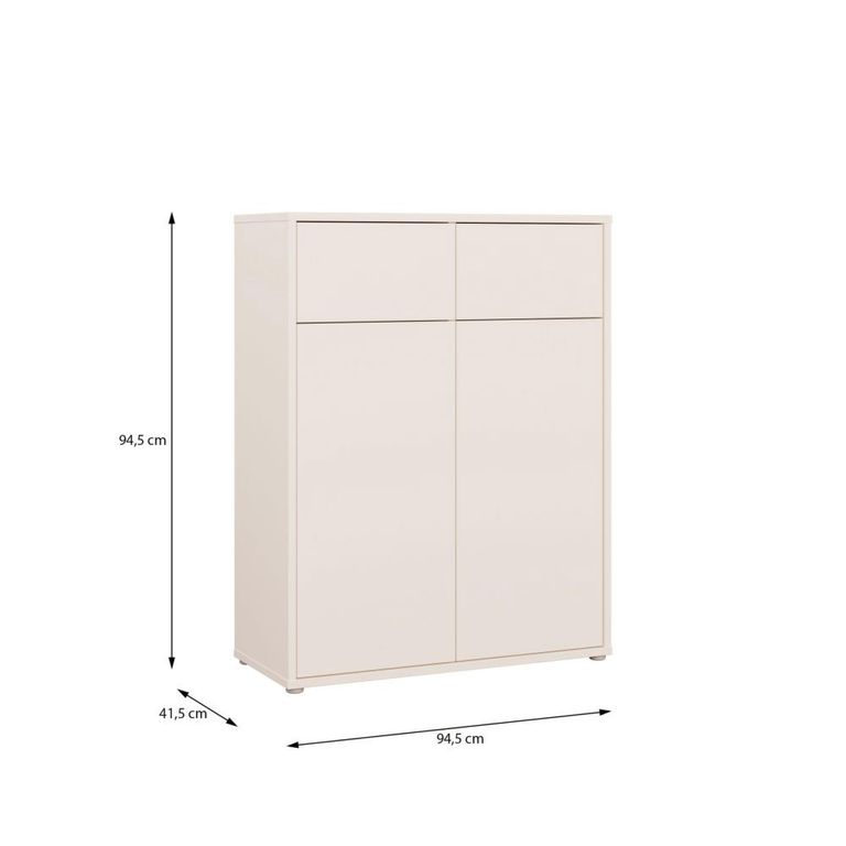 Alice Springs Storage Cabinet - 2 Door - 2 Drawer - Sand