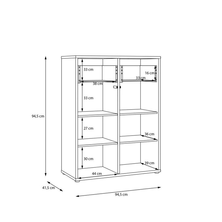 Alice Springs Storage Cabinet - 2 Door - 2 Drawer - Sand