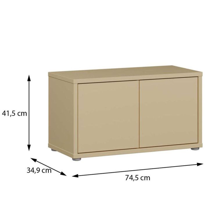 Alice Springs Storage Cabinet - 2 Door - Butter Yellow