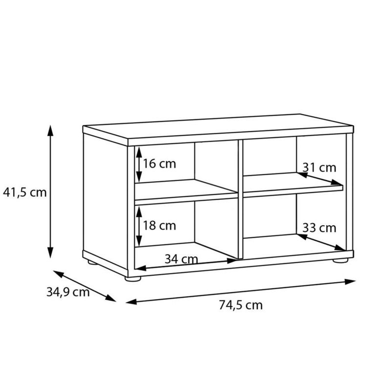 Alice Springs Storage Cabinet - 2 Door - Taupe