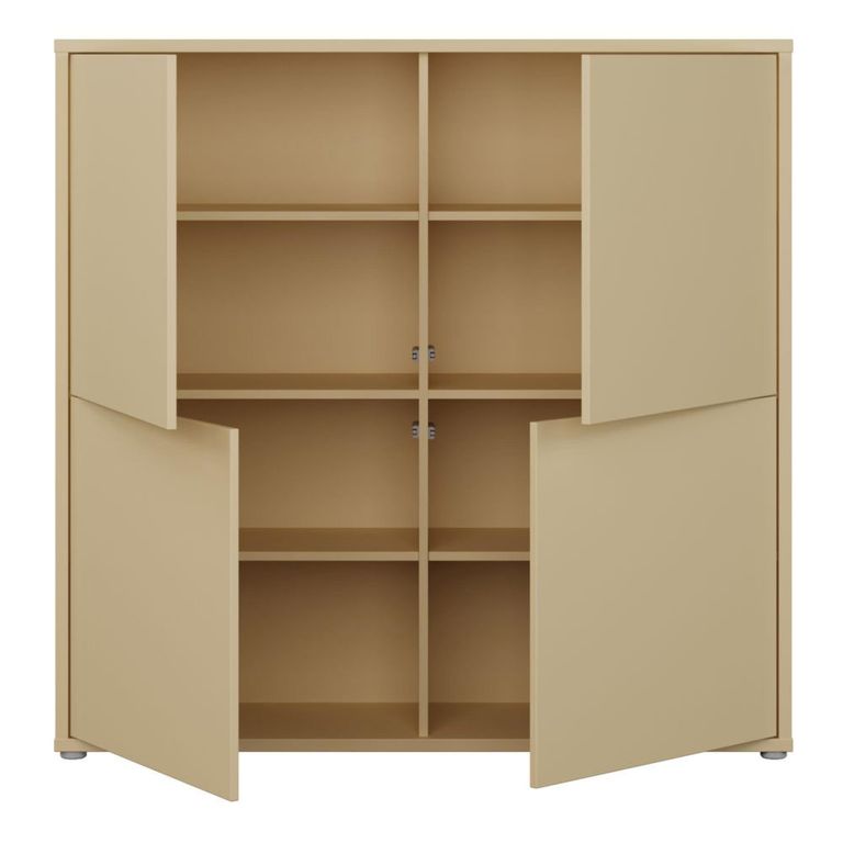 Alice Springs Storage Cabinet - 4 Door - Large - Butter Yellow