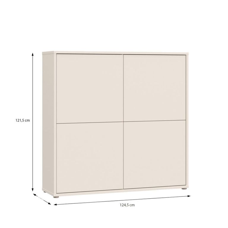 Alice Springs Storage Cabinet - 4 Door - Large - Sand