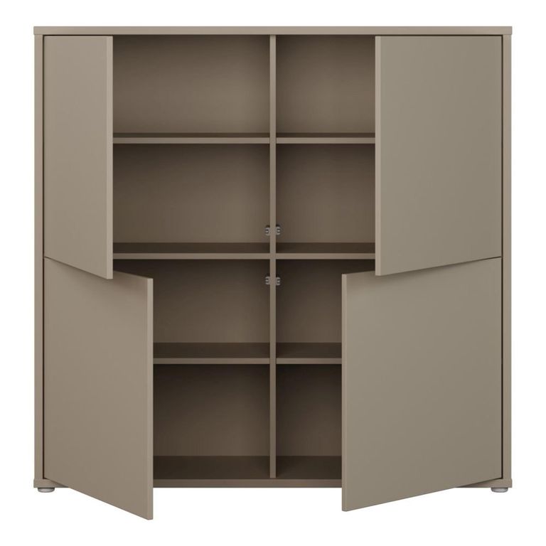 Alice Springs Storage Cabinet - 4 Door - Large - Taupe