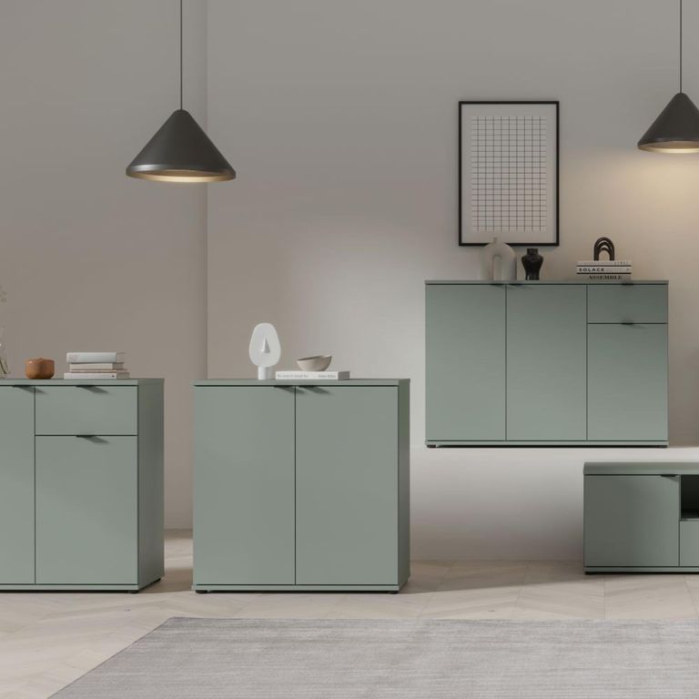 Ganymede Hall Cabinet - 2 Door - Sage Green