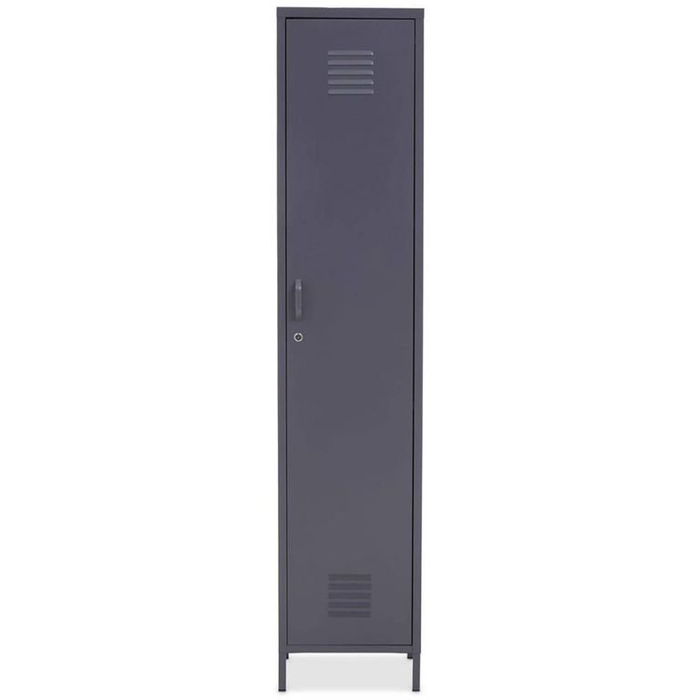 Academy Metal Tall Cabinet - 1 Door - Grey