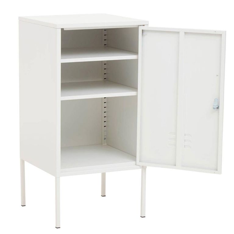 Academy Metal Cabinet - 1 Door - White