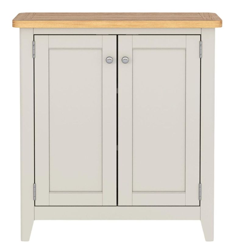 Arden Grey Painted Compact 2 Door Storage Cabinet